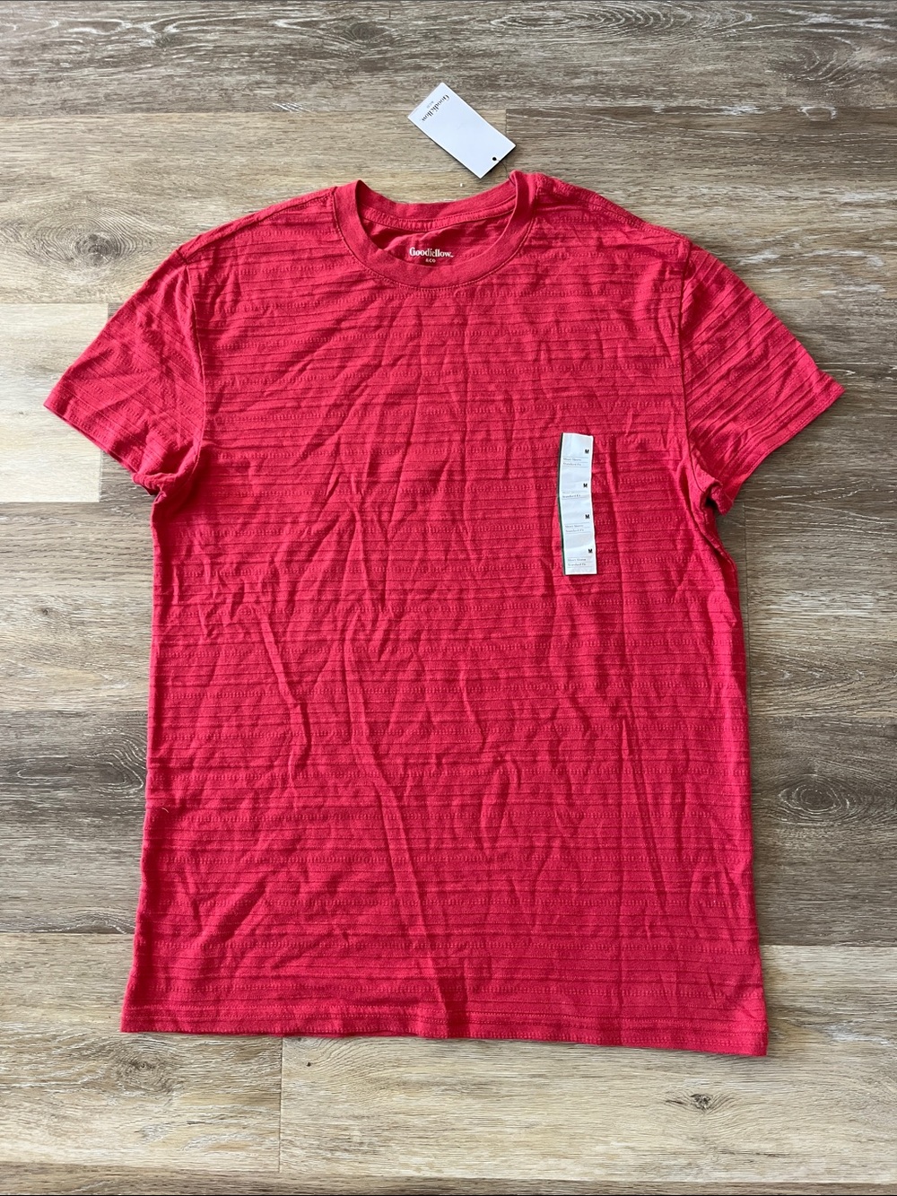 NWT Goodfellow & Co Men's Standard Fit T-Shirt Red Size M